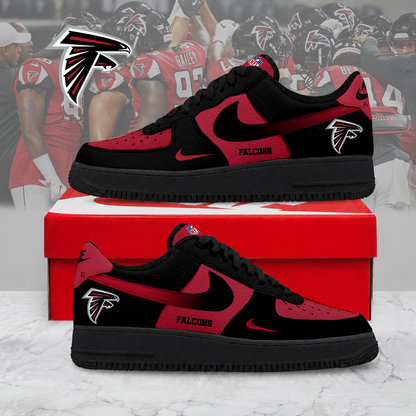LIMITED EDITION - NEW CUSTOMIZED NFL18 ATF AT FALCONS AF1 SNEAKERS