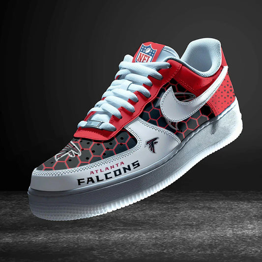 LIMITED EDITION - NEW CUSTOMIZED NFL18 ATF ATLANTA FALCONS AF1 SNEAKERS