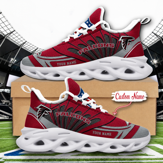 LIMITED EDITION - NEW CUSTOMIZED NFL18 ATF ATLANTA FALCONS UNISEX MAX SOUL SHOES