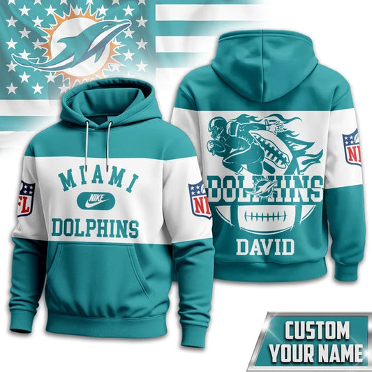 MEGA SALE - NEW CUSTOMIZED NFL19 MDP MIAMI DOLPHINS UNISEX T-SHIRT, POLO & HOODIE