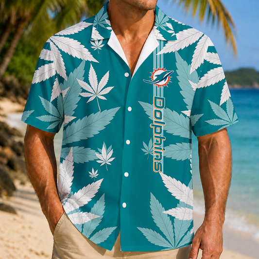 SPECIAL EDITION - NEW CUSTOMIZED NFL19 MDP MIAMI DOLPHINS UNISEX HAWAIIAN SHIRT