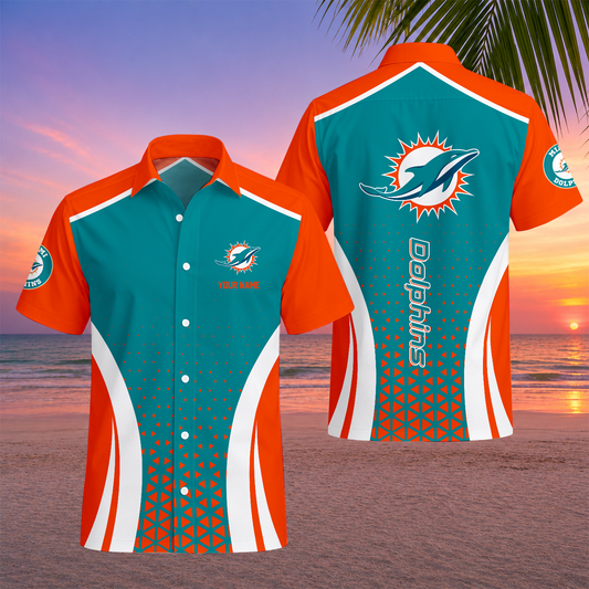 LIMITED EDITION - NEW CUSTOMIZED NFL19 MDP MIAMI DOLPHINS UNISEX HAWAIIAN SHIRT