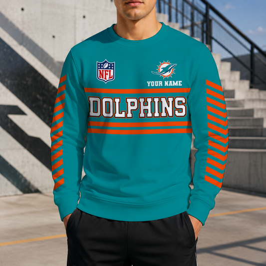 VIRAL EDITION - NEW CUSTOMIZED NFL19 MDP MIAMI DOLPHINS UNISEX SWEATSHIRT