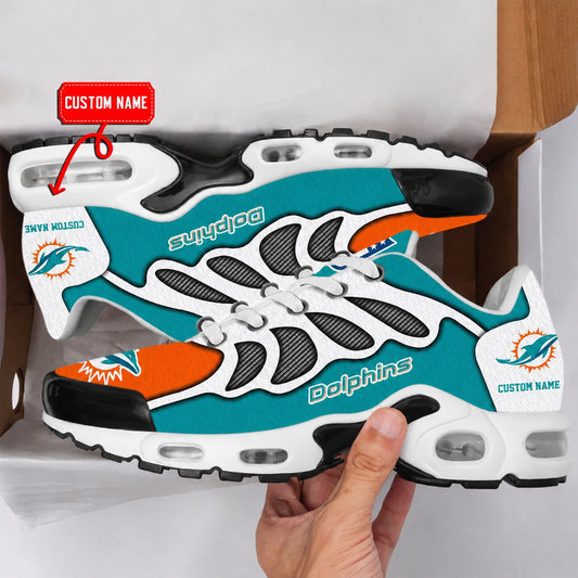 FLASH SALE - NEW CUSTOMIZED NFL19 MDP MIAMI DOLPHINS AIR MAX PLUS SNEAKERS