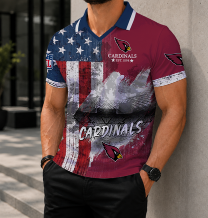 LIMITED EDITION - NEW CUSTOMIZED NFL20 ARC ARIZONA CARDINALS POLO SHIRT