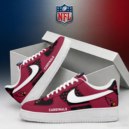 FINAL SALE - NEW CUSTOMIZED NFL20 ARC ARIZONA CARDINALS AF1 SHOES