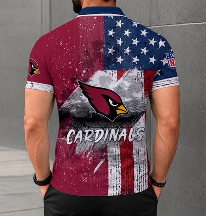 LIMITED EDITION - NEW CUSTOMIZED NFL20 ARC ARIZONA CARDINALS POLO SHIRT