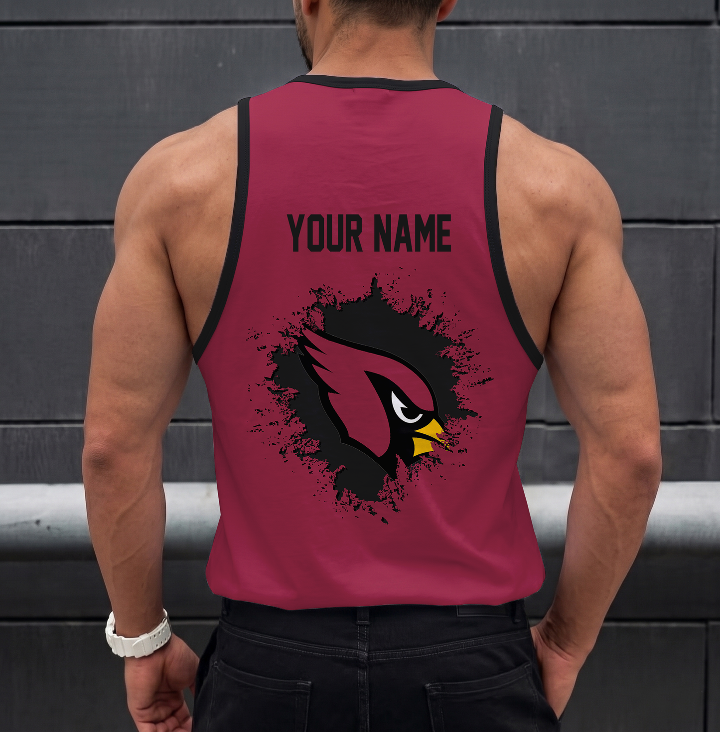 FINAL SALE - NEW CUSTOMIZED NFL20 ARC ARIZONA CARDINALS UNISEX TANK TOP