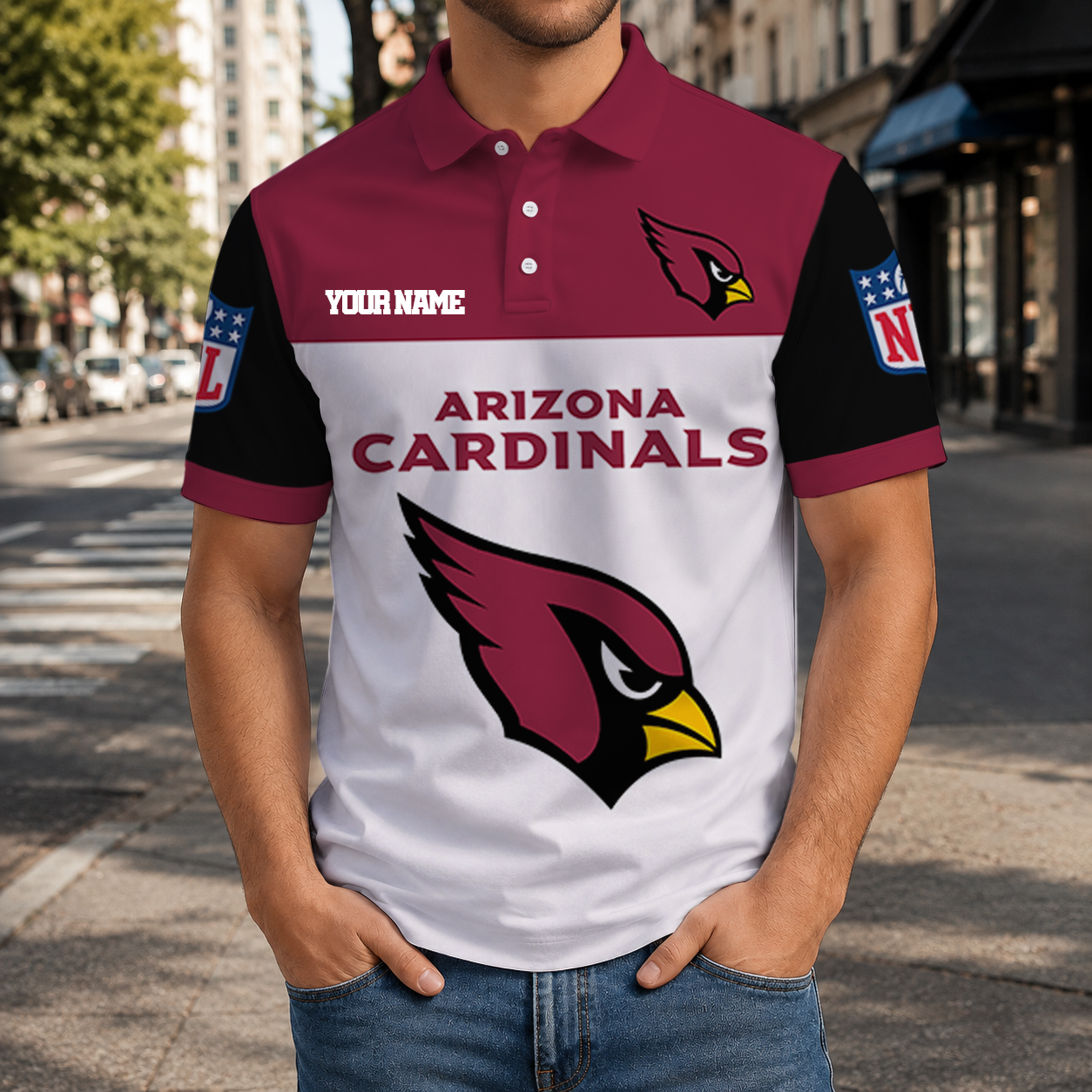 EXCLUSIVE  EDITION - NEW CUSTOMIZED NFL20 ARC ARIZONA CARDINALS T-SHIRT, POLO SHIRT, ZIP POLO SHIRT, SWEATSHIRT, HOODIE & ZIP HOODIE