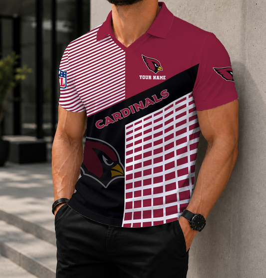 LIMITED EDITION - NEW CUSTOMIZED NFL20 ARC ARIZONA CARDINALS POLO SHIRT