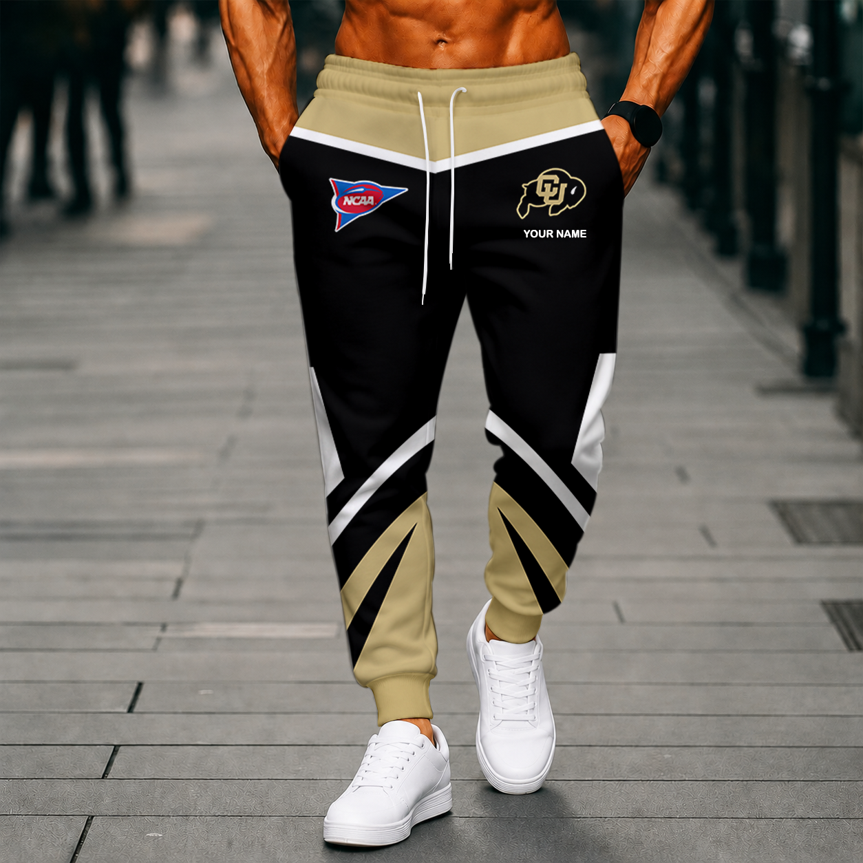 LIMITED EDITION - NEW CUSTOMIZED NCAA FBS20 CRB COLORADO BUFFALOES SWEATPANTS