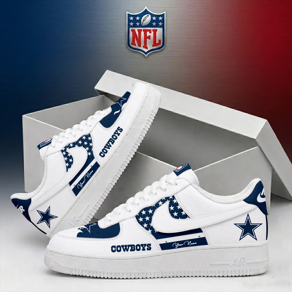 FINAL SALE - NEW CUSTOMIZED NFL21 DCB DALLAS COWBOYS AF1 SHOES