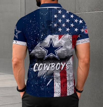 LIMITED EDITION - NEW CUSTOMIZED NFL21 DCB DALLAS COWBOYS POLO SHIRT