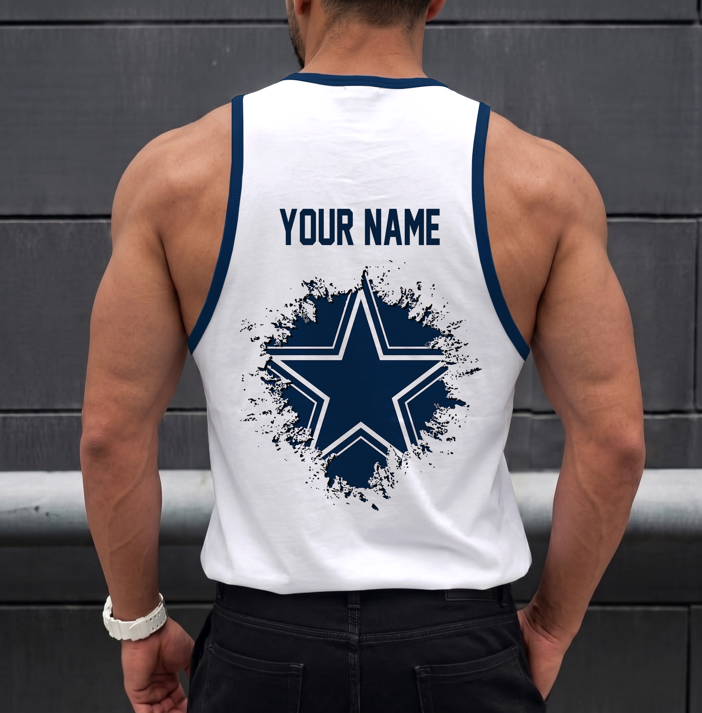 FINAL SALE - NEW CUSTOMIZED NFL21 DCB DALLAS COWBOYS UNISEX TANK TOP
