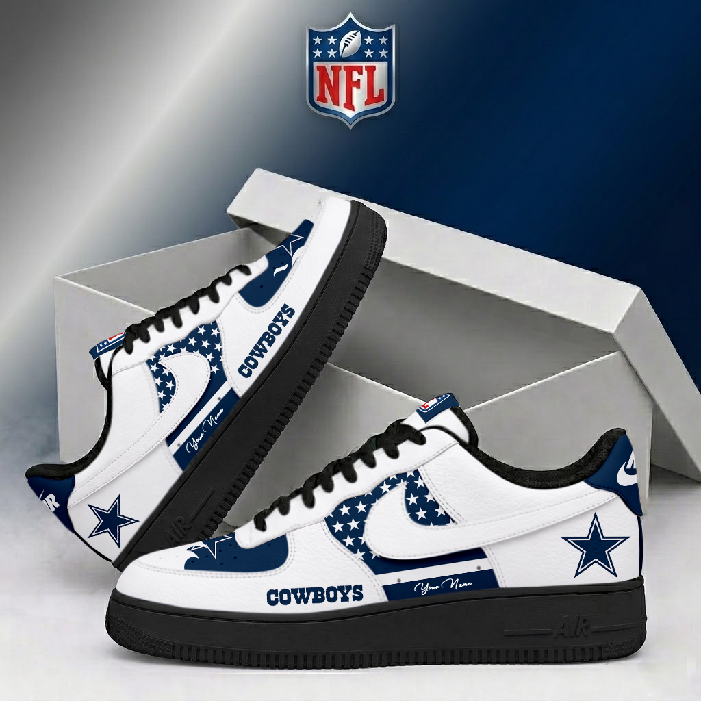 FINAL SALE - NEW CUSTOMIZED NFL21 DCB DALLAS COWBOYS AF1 SHOES