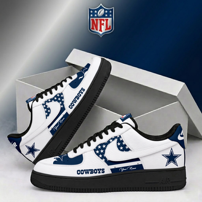 FINAL SALE - NEW CUSTOMIZED NFL21 DCB DALLAS COWBOYS AF1 SHOES