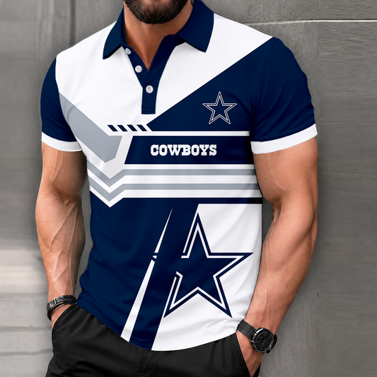 FINAL SALE - NEW CUSTOMIZED NFL21 DCB DALLAS COWBOYS POLO SHIRT, ZIP POLO SHIRT & T-SHIRTS
