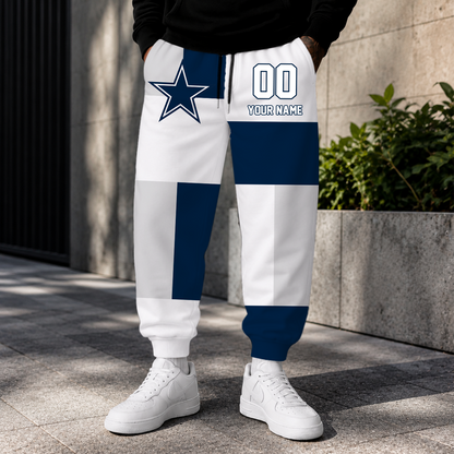 ELITE EDITION - NEW CUSTOMIZED NFL21 DCB DALLAS COWBOYS SWEATPANTS