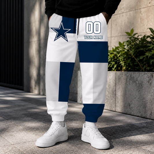 ELITE EDITION - NEW CUSTOMIZED NFL21 DCB DALLAS COWBOYS SWEATPANTS