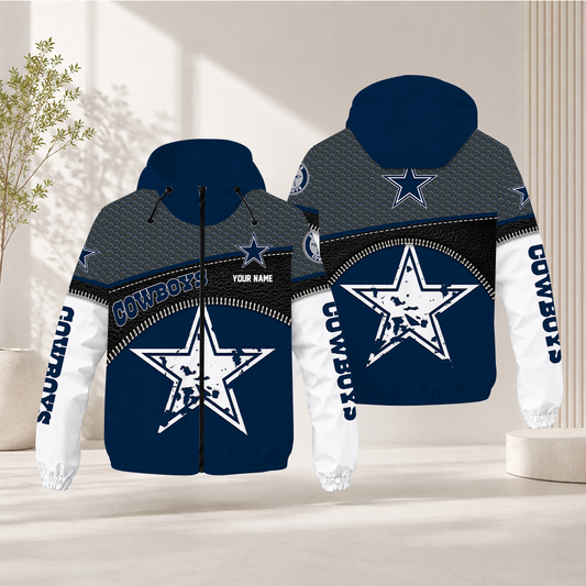 FINAL SALE - NEW CUSTOMIZED NFL21 DCB DALLAS COWBOYS WINDBREAKER JACKET