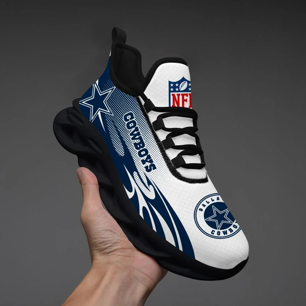 LIMITED EDITION - NEW CUSTOMIZED NFL21 DCB DALLAS COWBOYS UNISEX MAX SOUL SHOES