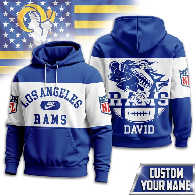 MEGA SALE - NEW CUSTOMIZED NFL22 LAR LOS ANGELES RAMS UNISEX T-SHIRT, POLO & HOODIE