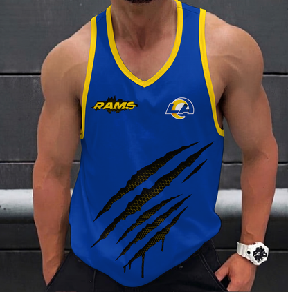 FINAL SALE - NEW CUSTOMIZED NFL22 LAR LOS ANGELES RAMS UNISEX TANK TOP