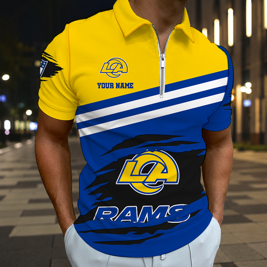 VIRAL EDITION - NEW CUSTOMIZED NFL22 LAR LOS ANGELES RAMS T-SHIRT, POLO SHIRT, ZIP POLO SHIRT, SWEATSHIRT, HOODIE & ZIP HOODIE
