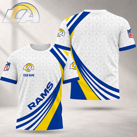 FLASH SALE - NEW CUSTOMIZED NFL22 LAR LOS ANGELES RAMS T-SHIRT, POLO SHIRT, ZIP POLO SHIRT, SWEATSHIRT, HOODIE & ZIP HOODIE