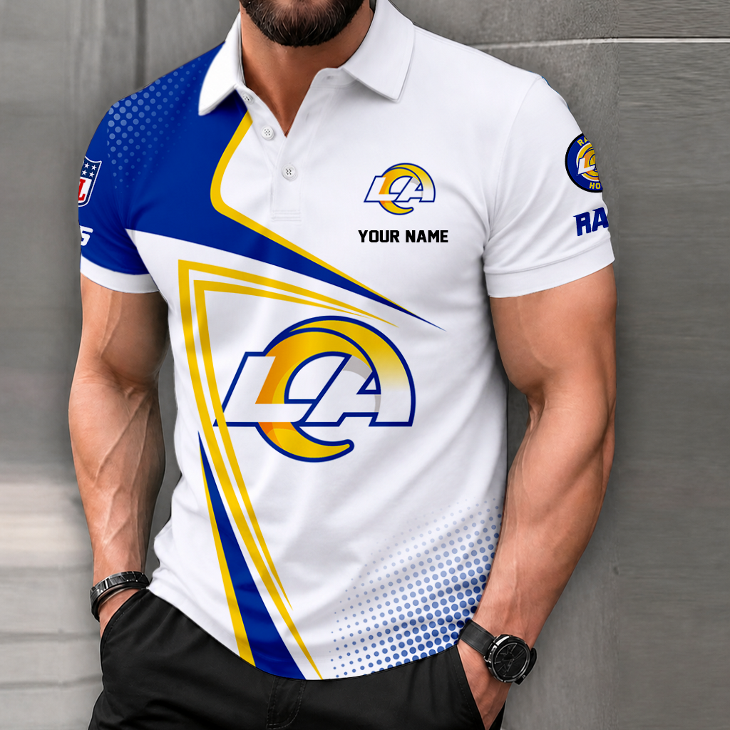 VIRAL EDITION - NEW CUSTOMIZED NFL22 LAR LOS ANGELES RAMS T-SHIRT, POLO SHIRT, ZIP POLO SHIRT, SWEATSHIRT, HOODIE & ZIP HOODIE