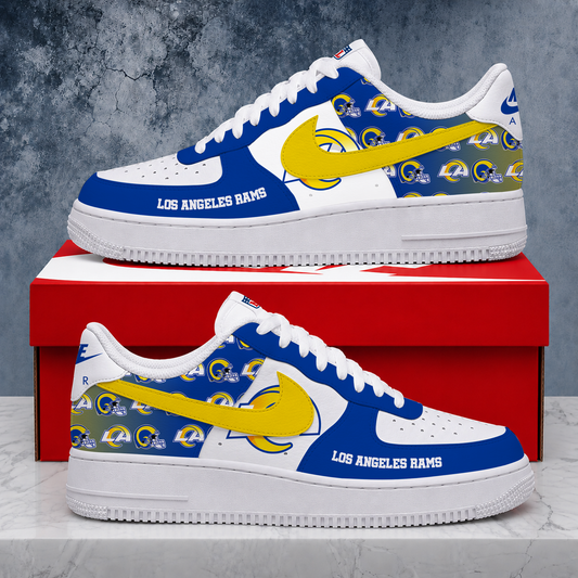 VIRAL EDITION - NEW CUSTOMIZED NFL22 LAR LOS ANGELES RAMS AF1 SHOES