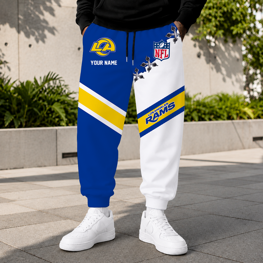EXCLUSIVE EDITION - NEW CUSTOMIZED NFL22 LAR LOS ANGELES RAMS SWEATPANTS
