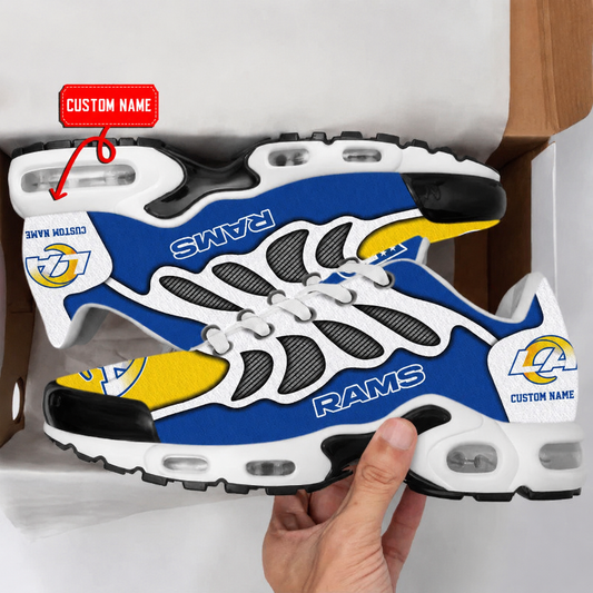 FLASH SALE - NEW CUSTOMIZED NFL22 LAR LOS ANGELES RAMS AIR MAX PLUS SNEAKERS