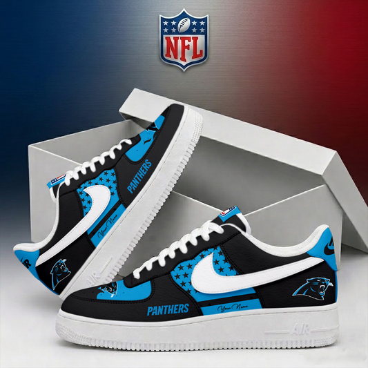 FINAL SALE - NEW CUSTOMIZED NFL23 CLP CAROLINA PANTHERS AF1 SHOES