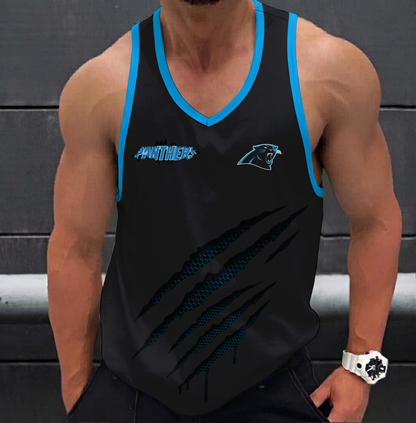 FINAL SALE - NEW CUSTOMIZED NFL23 CLP CAROLINA PANTHERS UNISEX TANK TOP