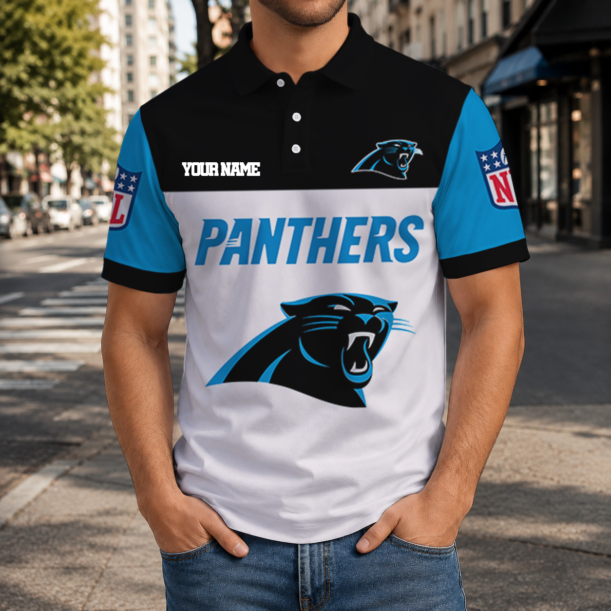 EXCLUSIVE  EDITION - NEW CUSTOMIZED NFL23 CLP CAROLINA PANTHERS T-SHIRT, POLO SHIRT, ZIP POLO SHIRT, SWEATSHIRT, HOODIE & ZIP HOODIE