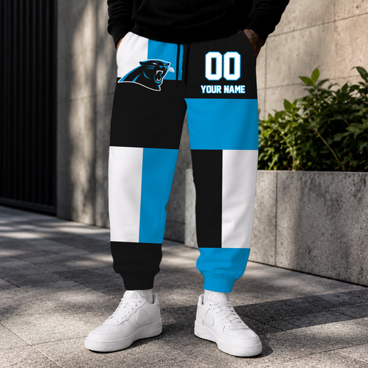 ELITE EDITION - NEW CUSTOMIZED NFL23 CLP CAROLINA PANTHERS SWEATPANTS