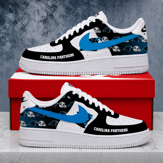 VIRAL EDITION - NEW CUSTOMIZED NFL23 CLP CAROLINA PANTHERS AF1 SHOES