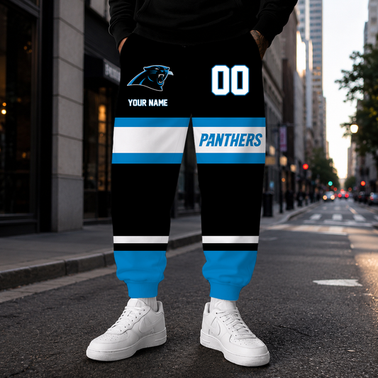 MEGA SALE - NEW CUSTOMIZED NFL23 CLP CAROLINA PANTHERS SWEATPANTS