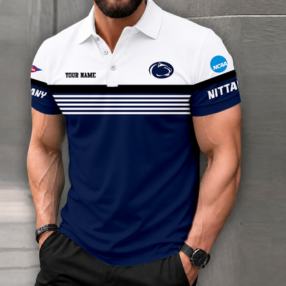 FLASH SALE - NEW CUSTOMIZED NCAA FBS23 PNL PENN STATE NITTANY LIONS POLO SHIRT