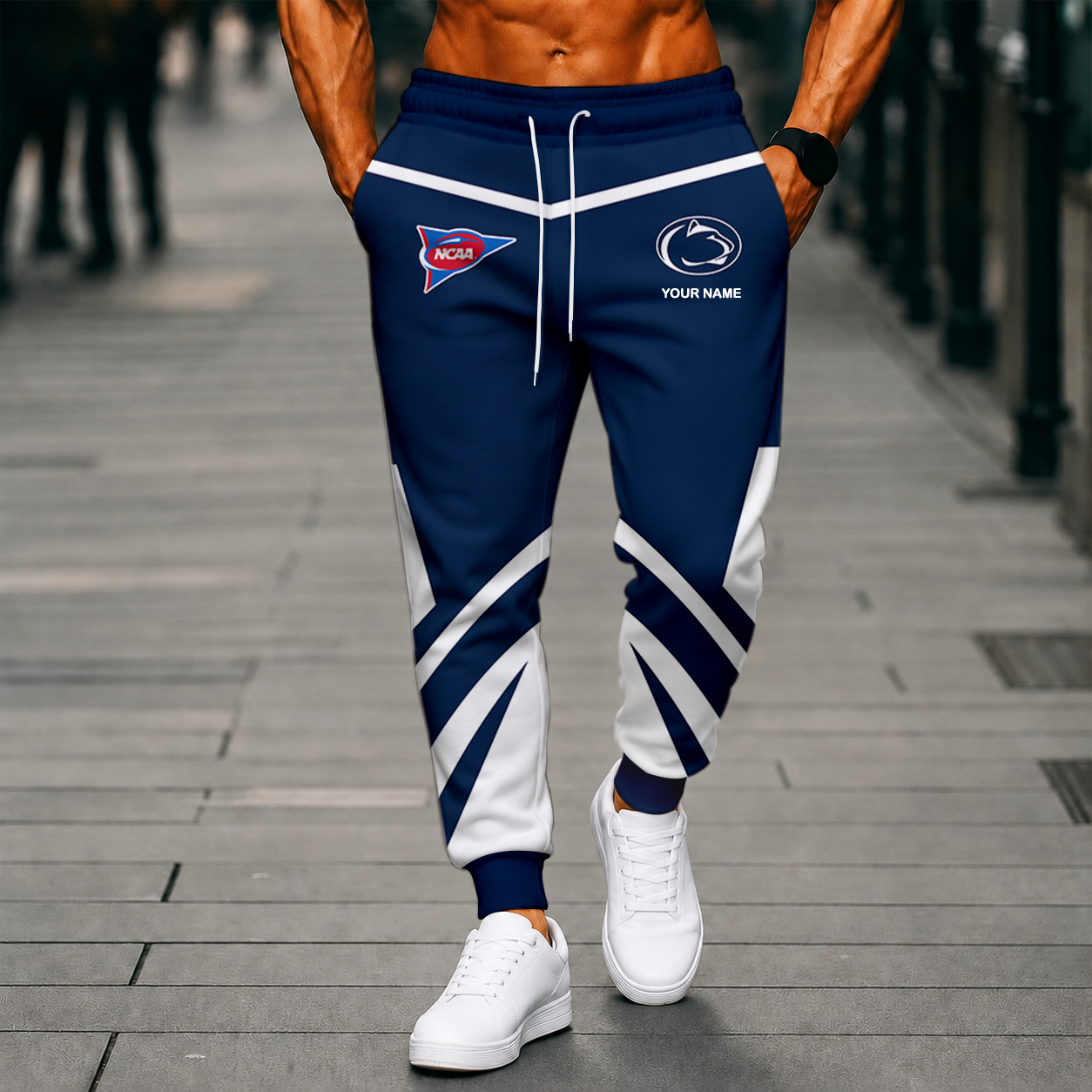 LIMITED EDITION - NEW CUSTOMIZED NCAA FBS23 PNL PENN STATE NITTANY LIONS SWEATPANTS