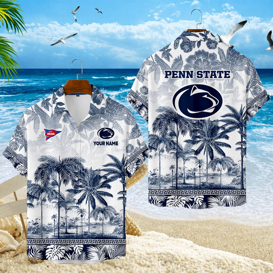 LIMITED EDITION - NEW CUSTOMIZED FBS23 PNL PENN STATE NITTANY LIONS UNISEX HAWAIIAN SHIRT