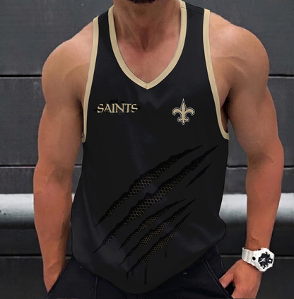 FINAL SALE - NEW CUSTOMIZED NFL24 NOS NEW ORLEANS SAINTS UNISEX TANK TOP