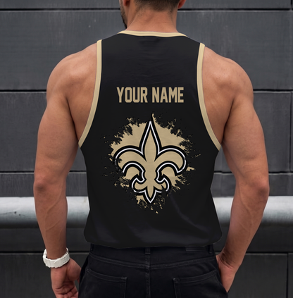 FINAL SALE - NEW CUSTOMIZED NFL24 NOS NEW ORLEANS SAINTS UNISEX TANK TOP
