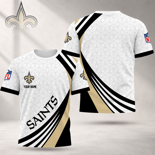 FLASH SALE - NEW CUSTOMIZED NFL24 NOS NEW ORLEANS SAINTS T-SHIRT, POLO SHIRT, ZIP POLO SHIRT, SWEATSHIRT, HOODIE & ZIP HOODIE
