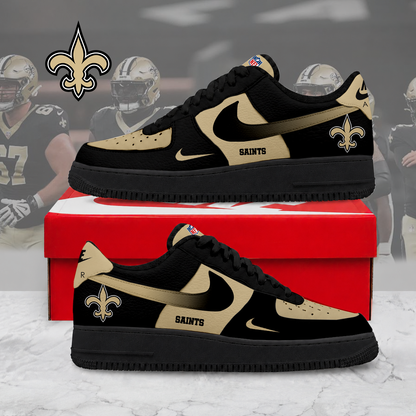 LIMITED EDITION - NEW CUSTOMIZED NFL24 NOS NO SAINTS AF1 SNEAKERS