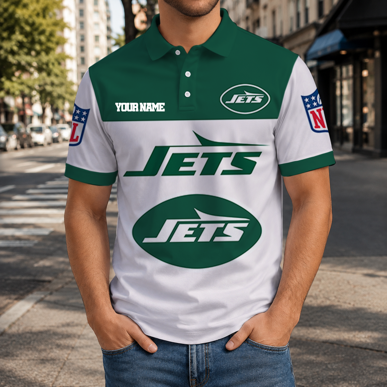 EXCLUSIVE  EDITION - NEW CUSTOMIZED NFL25 NYJ NEW YORK JETS T-SHIRT, POLO SHIRT, ZIP POLO SHIRT, SWEATSHIRT, HOODIE & ZIP HOODIE