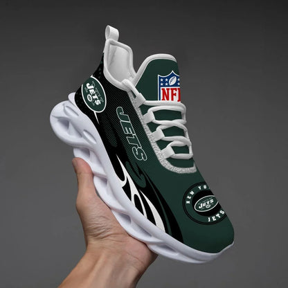LIMITED EDITION - NEW CUSTOMIZED NFL25 NYJ NEW YORK JETS UNISEX MAX SOUL SHOES