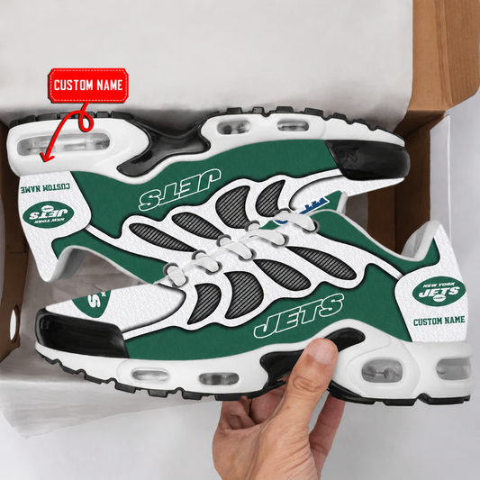 FLASH SALE - NEW CUSTOMIZED NFL25 NYJ NEW YORK JETS AIR MAX PLUS SNEAKERS