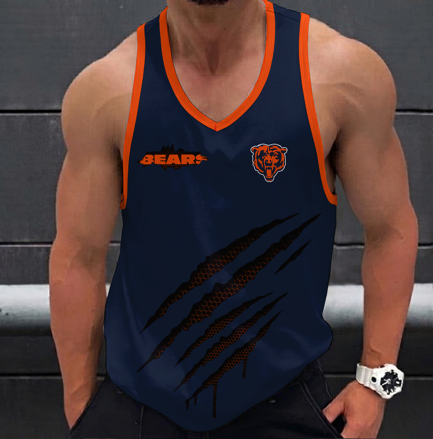 FINAL SALE - NEW CUSTOMIZED NFL26 CCB CHICAGO BEARS UNISEX TANK TOP